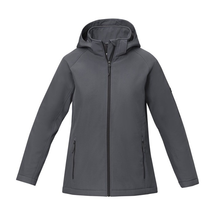 Chaqueta de poliéster para mujer 250 g/m2 Elevate Essentials color gris oscuro segunda vista frontal Chaqueta de poliéster para mujer 250 g/m2 Elevate Essentials color gris oscuro segunda vista frontal