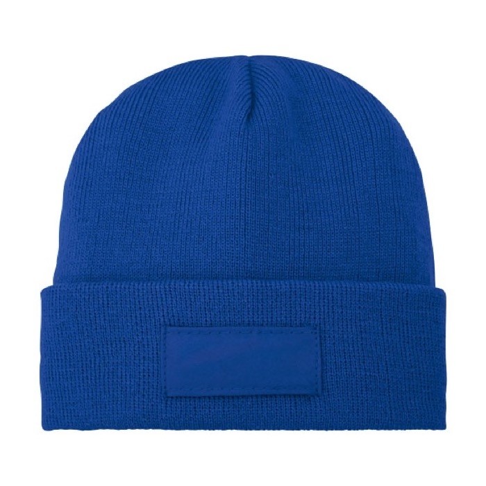 Gorro con parche color azul