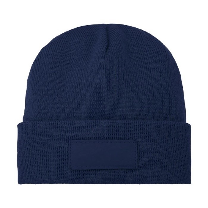 Gorro con parche color azul oscuro