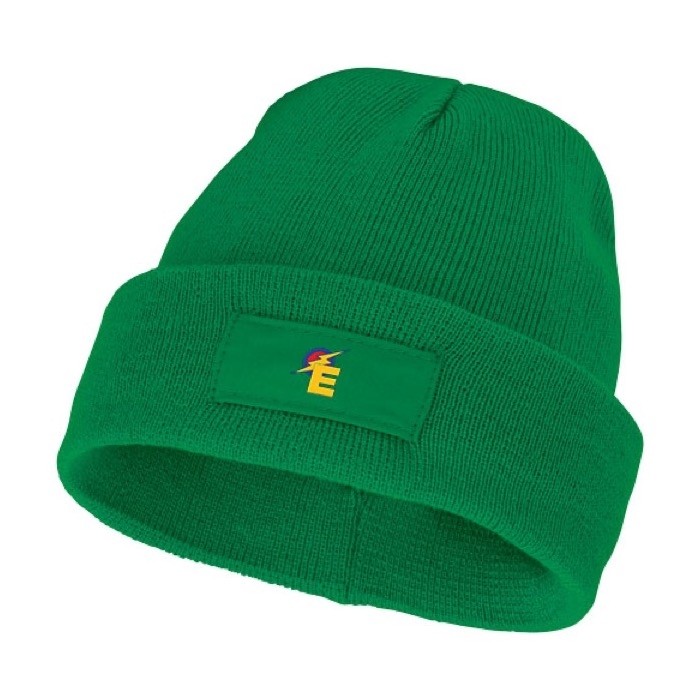 Gorro con parche color verde vista secundaria