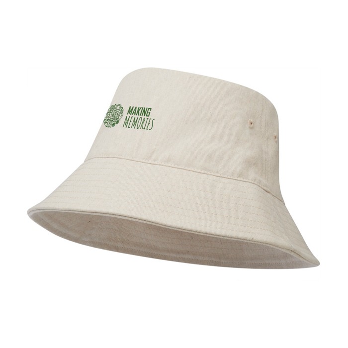 Sombrero hecho de material reciclado con rastreador Aware 240 g/m2 vista impresión transfer