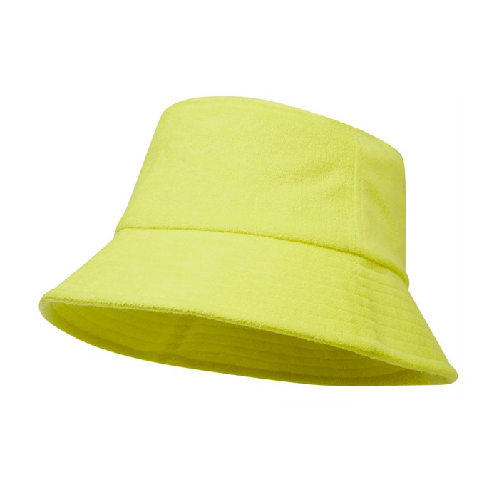 Sombrero de rizo reciclado extrasuave y colores soft 230 g/m2 color verde lima