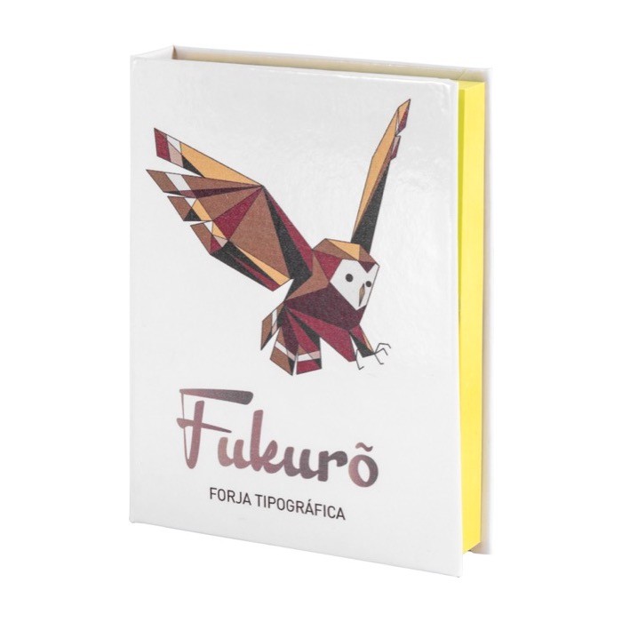 Bloc de notas adhesivas de tapa dura en varios tamaños y colores color blanco imagen con logo