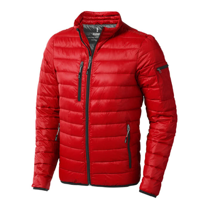 Chaqueta plumón personalizada color rojo Chaqueta plumón personalizada color rojo