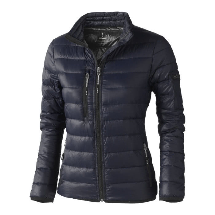 Chaqueta de plumón natural para mujer color azul marino Chaqueta de plumón natural para mujer color azul marino
