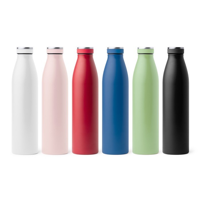 Botella térmica de acero con aislamiento de cobre al vacío 750ml color negro vista detalle 2