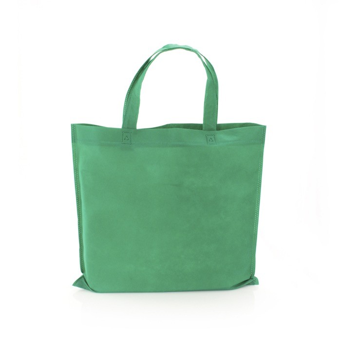 Bolsa sin tejer de asas cortas 80 g/m2 color verde primera vista