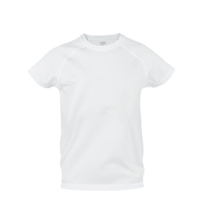 Camisetas técnicas niños 135 g/m2 color blanco Camisetas técnicas niños 135 g/m2 color blanco