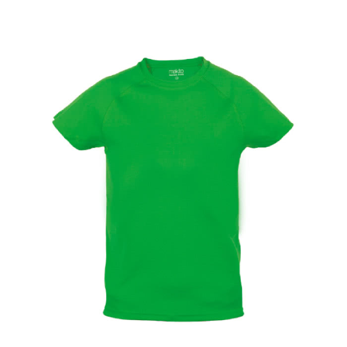 Camisetas técnicas niños 135 g/m2 color verde Camisetas técnicas niños 135 g/m2 color verde