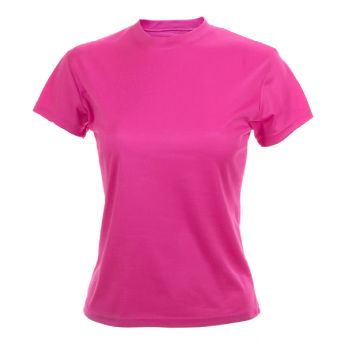 Camisetas de deporte personalizadas 135 g/m2 color rosa Camisetas de deporte personalizadas 135 g/m2 color rosa