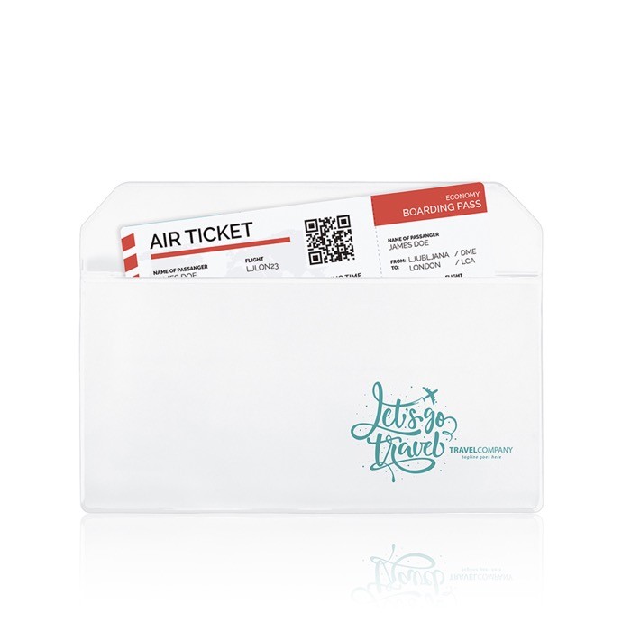 Portadocumentos ideal para llevar la documentación para viajar color blanco