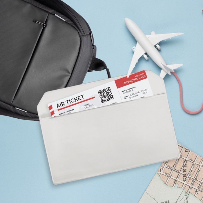 Portadocumentos ideal para llevar la documentación para viajar vista de ambiente