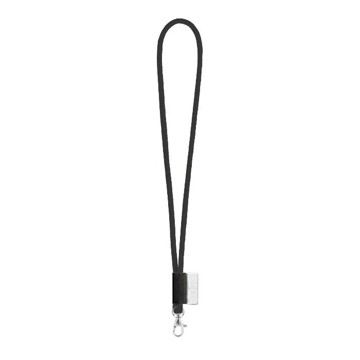 Lanyard personalizado tubular color negro