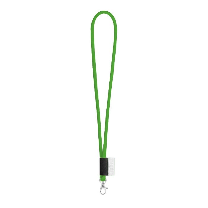 Lanyard personalizado tubular color verde