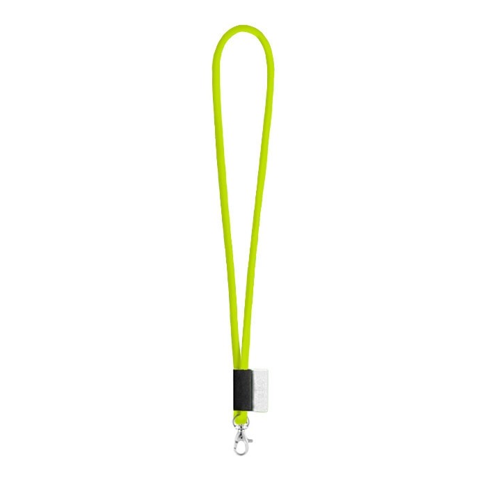 Lanyard personalizado tubular color lima