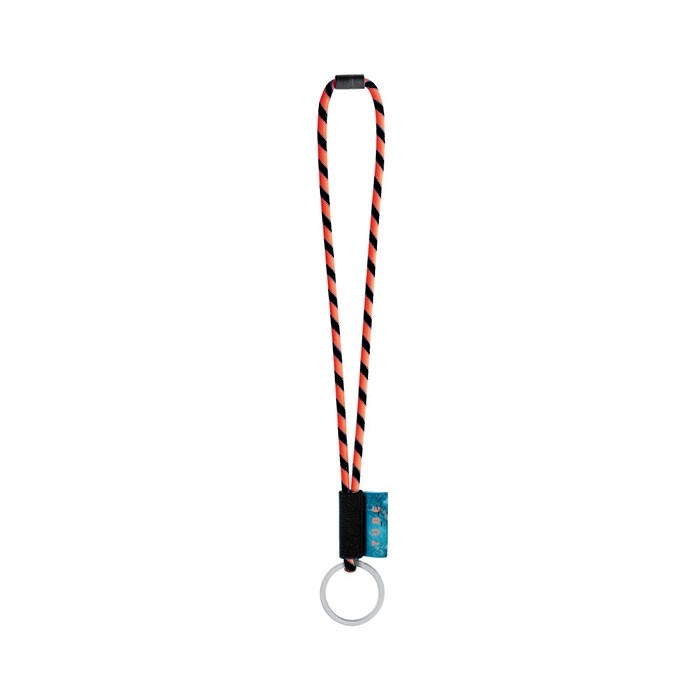 Lanyards impresos de forma tubular color naranja