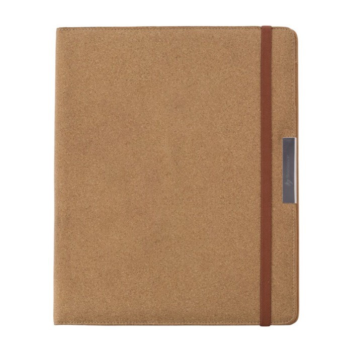Portafolios de corcho y cuero sintético con varias utilidades A4 color marrón primera vista