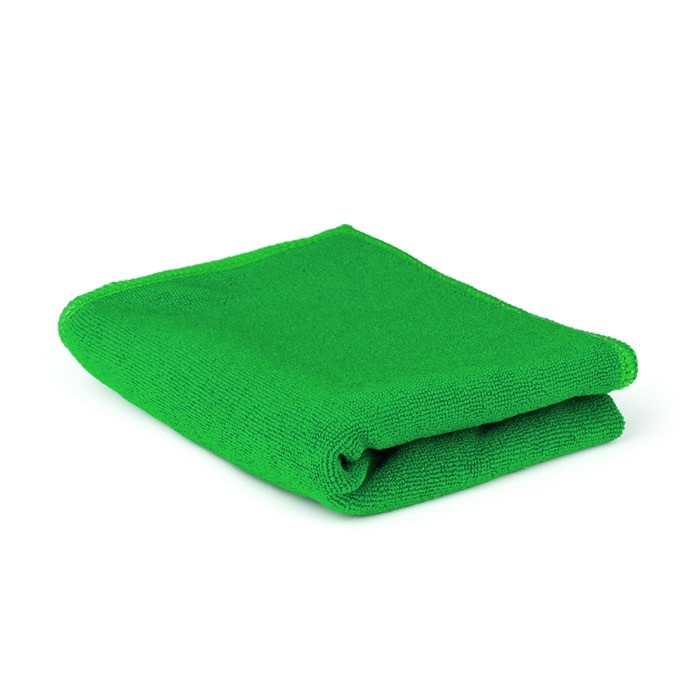Toalla de microfibra absorbente pequeña de mano 45x30cm 345g/m2 color verde primera vista