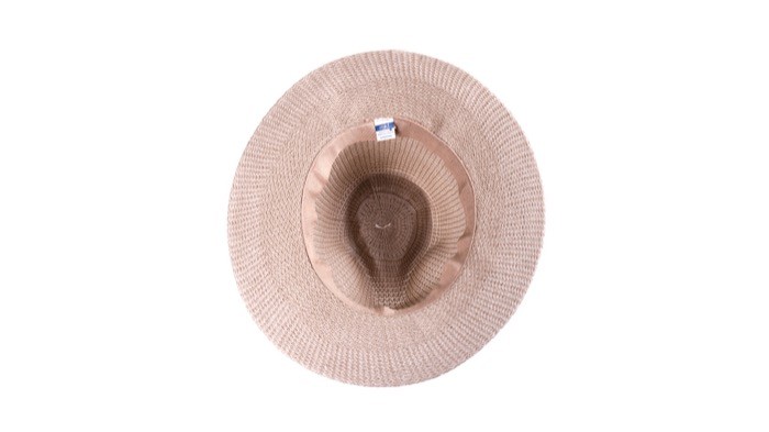 Sombrero estilo cowboy de material sintético con cinta personalizable cuarta vista