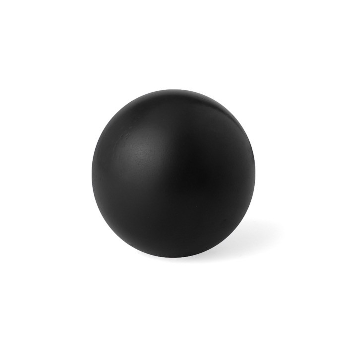 Pelota antiestrés de PU brillante en varios colores para personalizar color negro primera vista