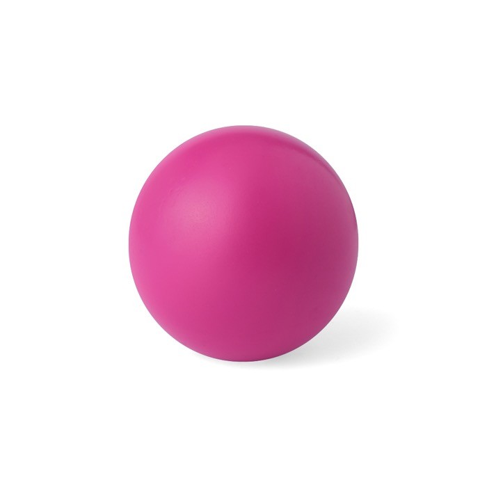 Pelota antiestrés de PU brillante en varios colores para personalizar color fucsia primera vista