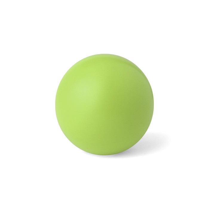 Pelota antiestrés de PU brillante en varios colores para personalizar color verde claro primera vista