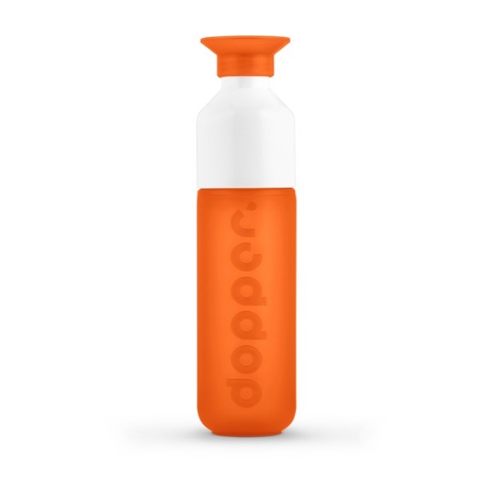 Botella reutilizable personalizada Dopper color naranja primera vista Botella reutilizable personalizada Dopper color naranja primera vista