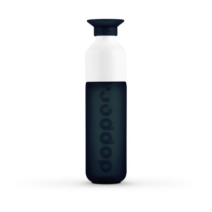 Botella reutilizable personalizada Dopper color negro primera vista Botella reutilizable personalizada Dopper color negro primera vista