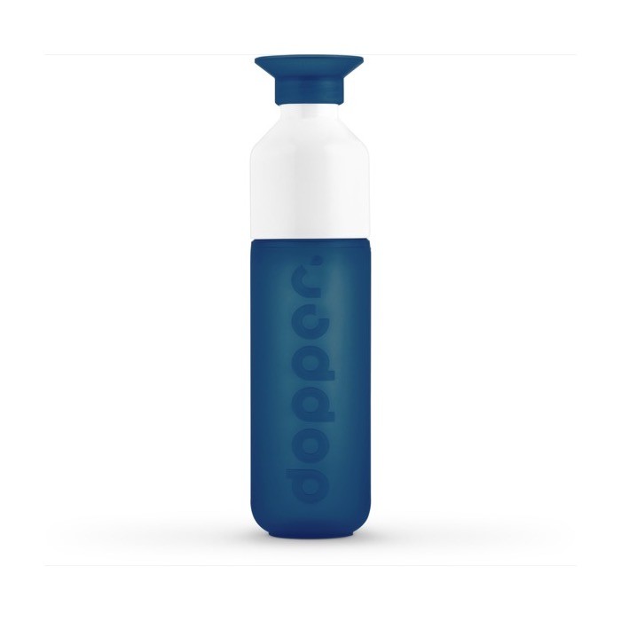 Botella reutilizable personalizada Dopper color azul marino primera vista Botella reutilizable personalizada Dopper color azul marino primera vista