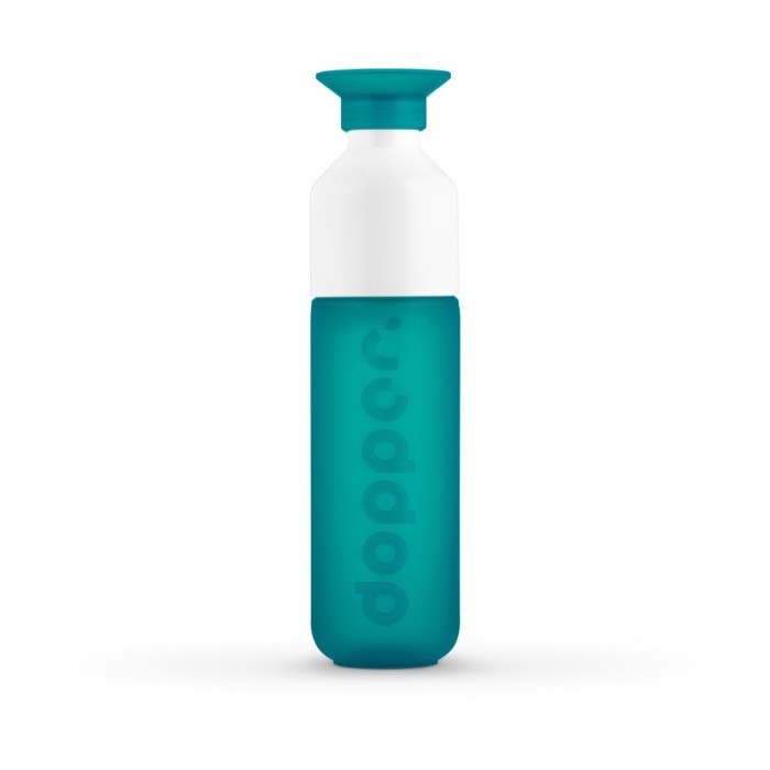 Botella reutilizable personalizada Dopper color turquesa primera vista Botella reutilizable personalizada Dopper color turquesa primera vista