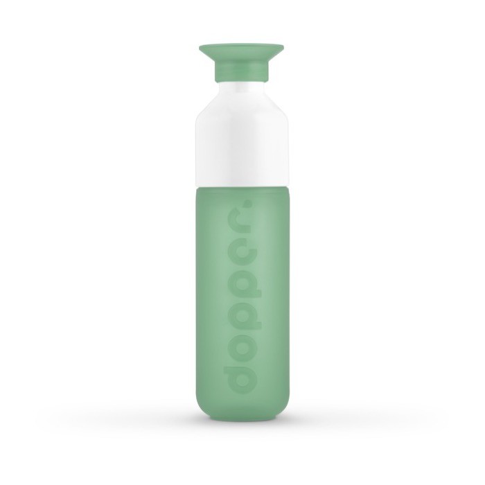 Botella reutilizable personalizada Dopper color verde menta primera vista Botella reutilizable personalizada Dopper color verde menta primera vista