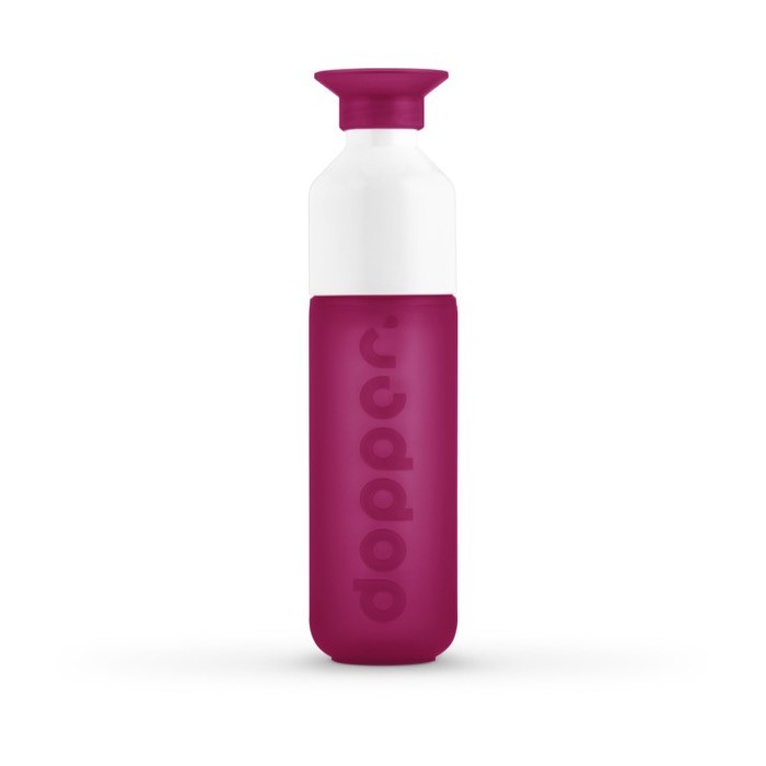 Botella reutilizable personalizada Dopper color fucsia primera vista Botella reutilizable personalizada Dopper color fucsia primera vista