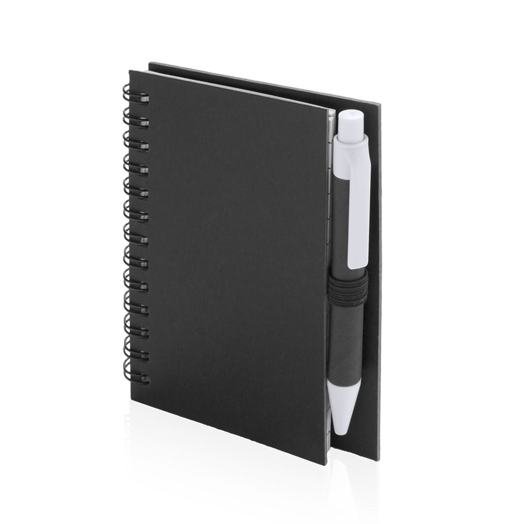 Bloc de notas B7 personalizable color negro
