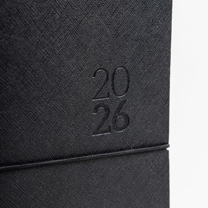 Agenda diaria en español y portugués con cierre elástico tubular A5 vista 2 Agenda diaria en español y portugués con cierre elástico tubular A5 vista 2