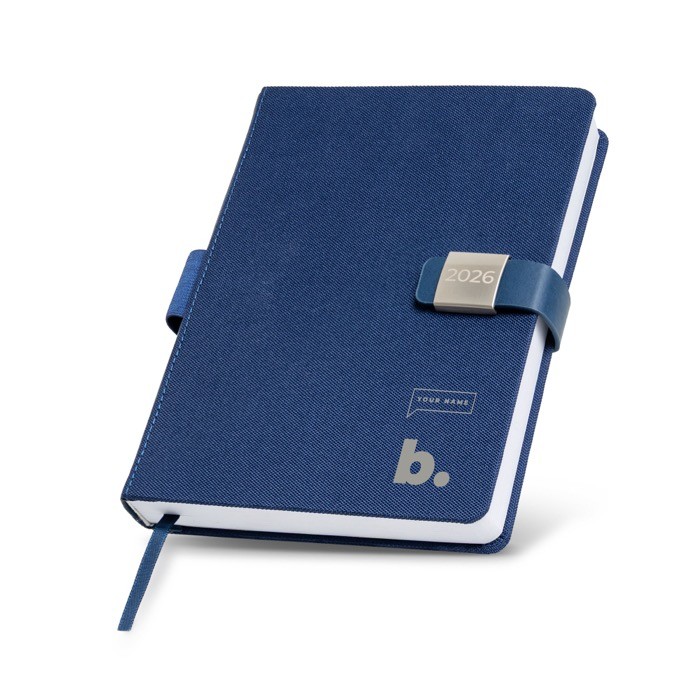 Agenda con vista diaria en español y portugués con cierre magnético A5 Agenda con vista diaria en español y portugués con cierre magnético A5