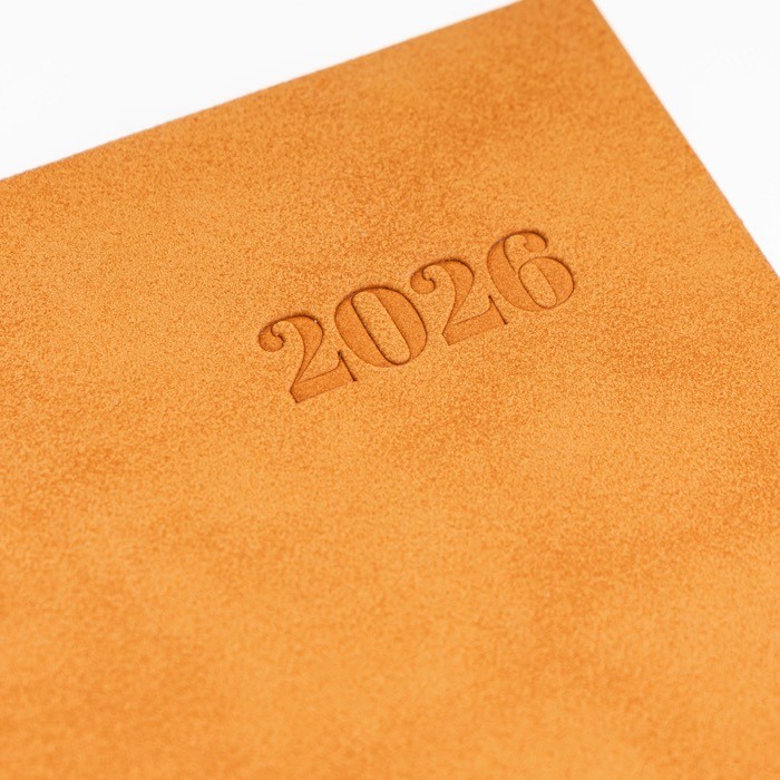 Agenda diaria en español y portugués con funda de tacto de ante A5 Agenda diaria en español y portugués con funda de tacto de ante A5