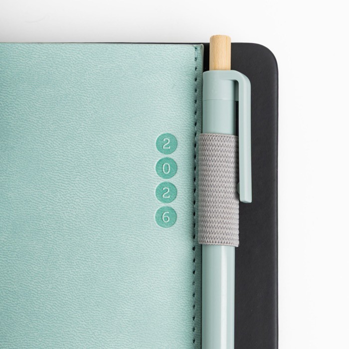 Agenda diaria en español y portugués con soporte para bolígrafo A5 Agenda diaria en español y portugués con soporte para bolígrafo A5