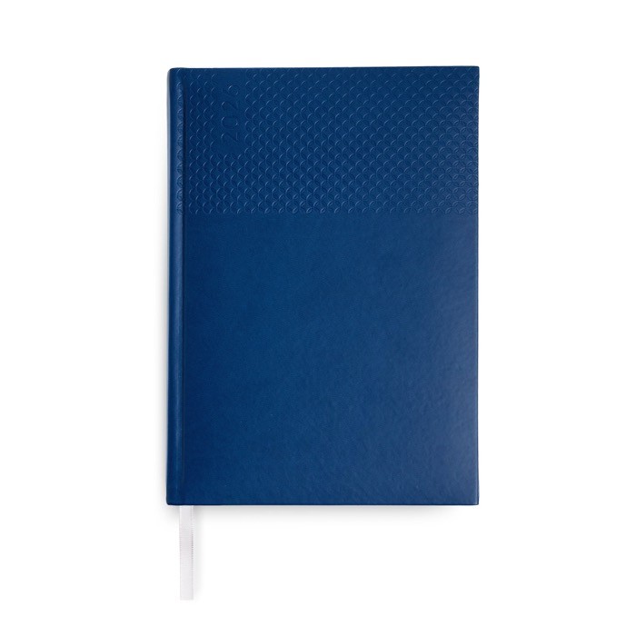 Agenda con vista semanal en español y portugués y páginas de papel marfil A5+ color azul marino Agenda con vista semanal en español y portugués y páginas de papel marfil A5+ color azul marino