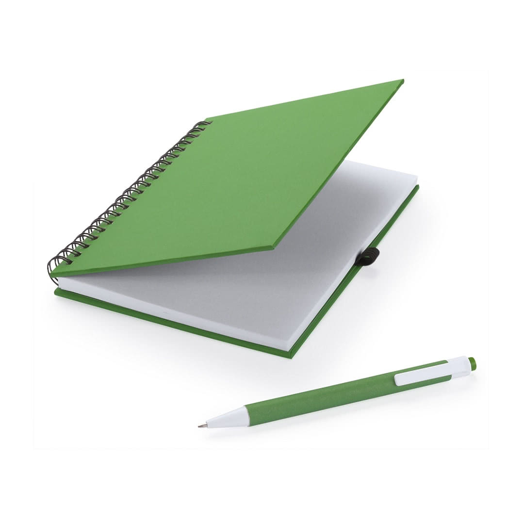 Libreta con bolígrafo merchandising