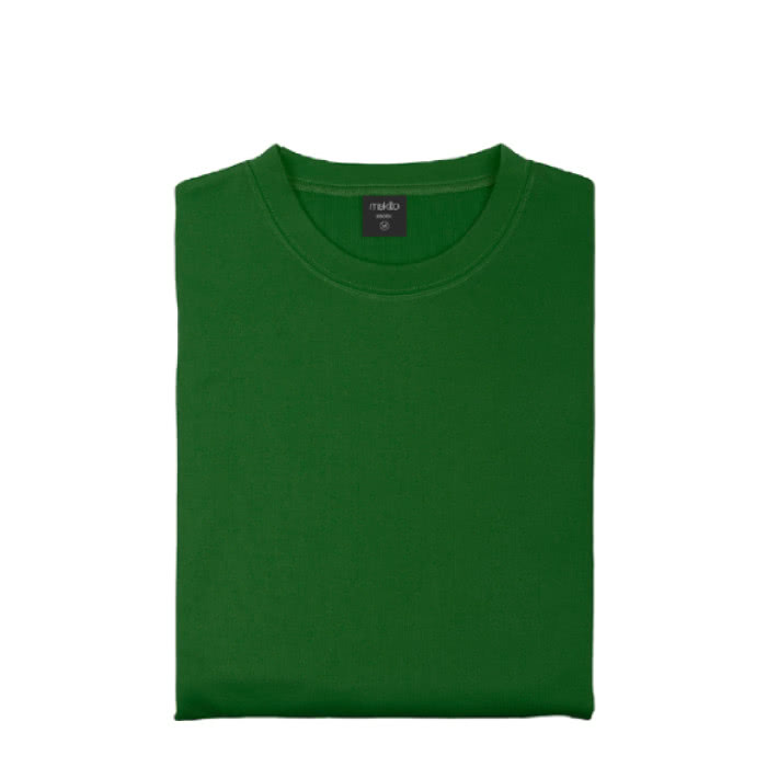 Sudadera niños técnica serigrafiada color verde