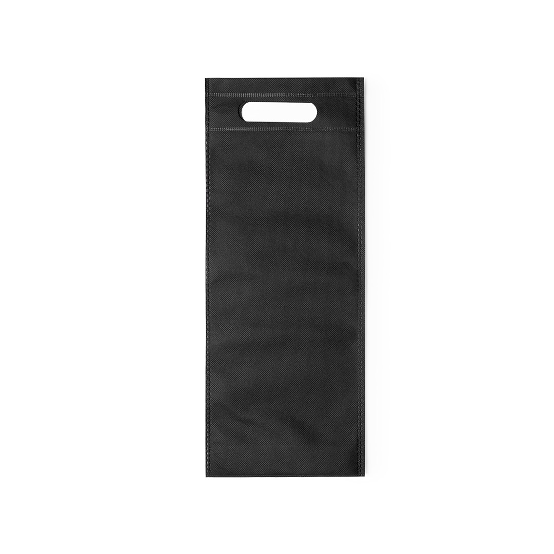Bolsa non-woven para botella de vino color negro Bolsa non-woven para botella de vino color negro