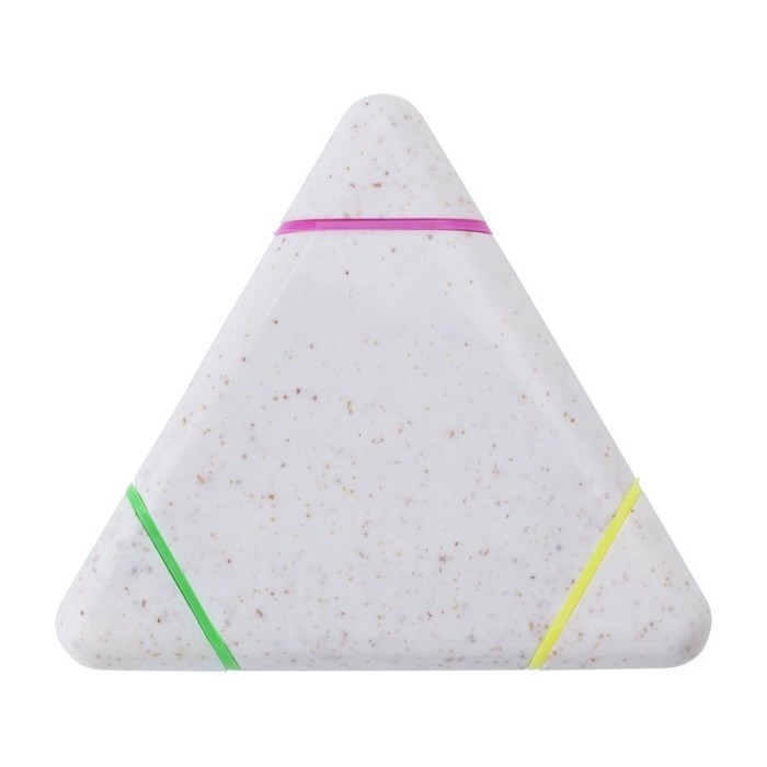Marcador triangular de paja de trigo con 3 colores distintos color multicolor tercera vista Marcador triangular de paja de trigo con 3 colores distintos color multicolor tercera vista