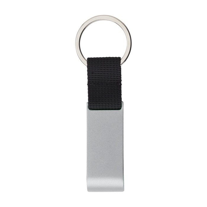 Llavero de metal abrebotellas con moneda para el carro de la compra color plateado primera vista Llavero de metal abrebotellas con moneda para el carro de la compra color plateado primera vista