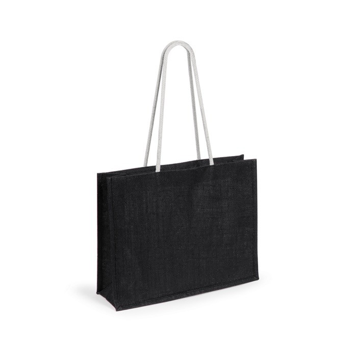 Bolsa de yute en color color negro Bolsa de yute en color color negro