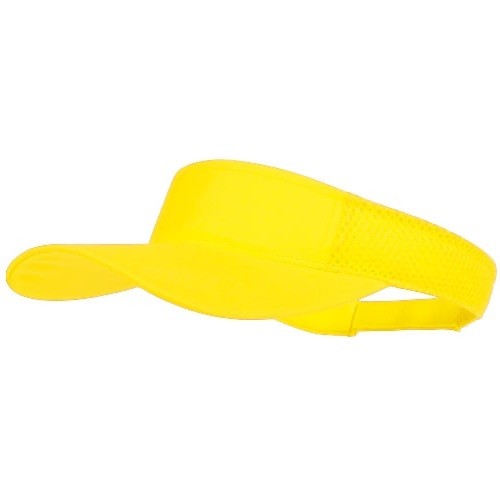 Viseras personalizadas de poliéster color amarillo