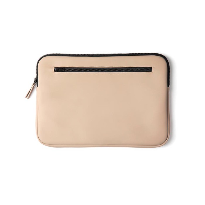 Funda para portátil repelente al agua color beige segunda vista