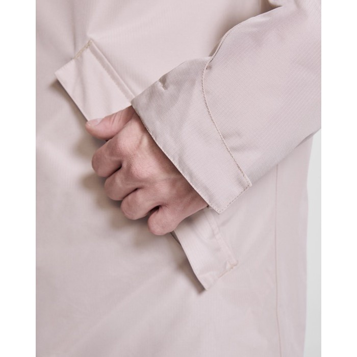 Parka de poliéster reciclado impermeable 400 g/m2 Roly Direct America color arena vista detalle 2