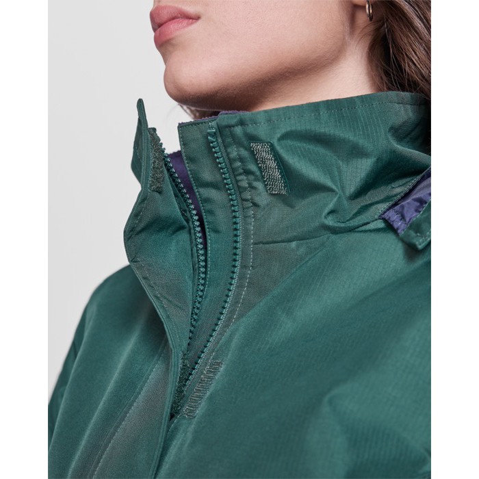 Parka de poliéster reciclado para mujer 400 g/m2 Roly Direct America color azul marino vista detalle 1