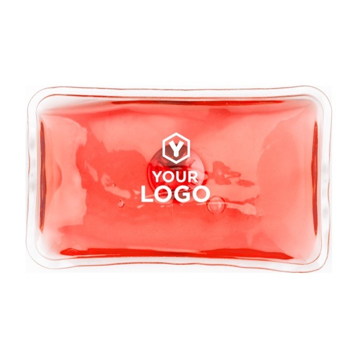 Calienta manos rectangular reutilizable de calor instantáneo color rojo primera vista Calienta manos rectangular reutilizable de calor instantáneo color rojo primera vista