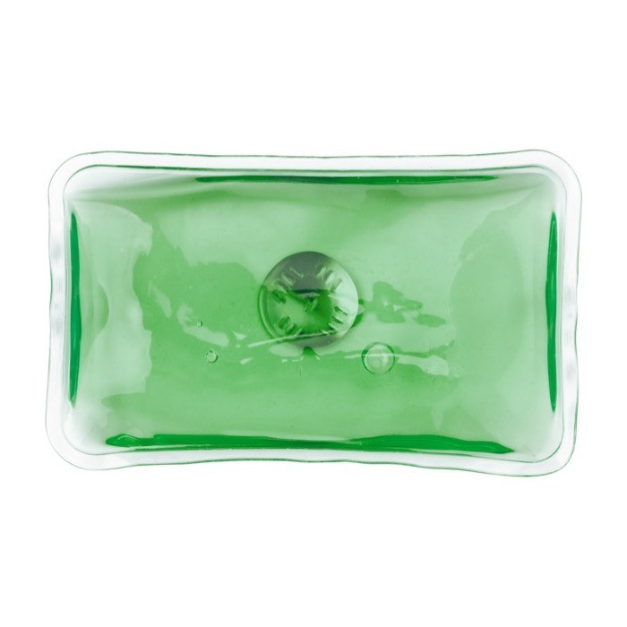 Calienta manos rectangular reutilizable de calor instantáneo color verde claro primera vista Calienta manos rectangular reutilizable de calor instantáneo color verde claro primera vista